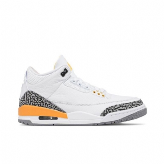 Γυναικεία Παπούτσια Air Jordan 3 Ρετρό Λευκό Πορτοκαλί Γκρι