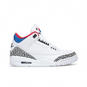 Γυναικεία Παπούτσια Air Jordan 3 Retro Nrg Λευκά Γκρι Κόκκινα